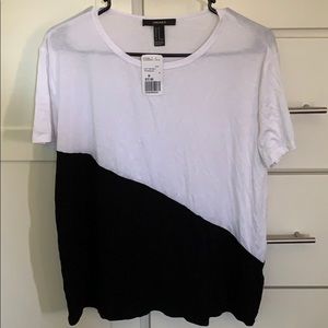 Black and white t shirt